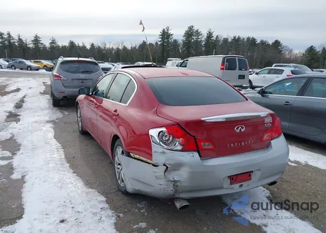 2007 Infiniti G35X z USA, uszkodzony, nr VIN JNKBV61F57M819300